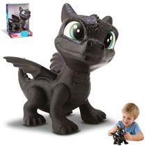Dragao Bebe Vinil Preto Menino Atoxico Fofo Asa Boneco Grande