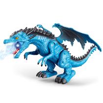 Dragão Brinquedo Controle Anda Emite Som Replay Kids Azul Dragão Brinquedo Controle Anda Emite Som Replay Kids Azul