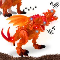 Dragão Brinquedo Menino Grande Dinossauro C/ 2 Cabeças Som E Luzes Dragão Brinquedo Menino Grande Dinossauro C/ 2 Cabeças Som E Luzes