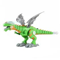 Dragão Cibernético Que Anda E Solta Fumaça Luz Som De 45Cm Dragão Cibernético Que Anda E Solta Fumaça Luz Som De 45Cm