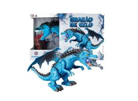Dragão de Gelo Azul Controle Remoto Polibrinq Dragão de Gelo Azul Controle Remoto Polibrinq