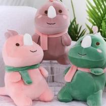 Dragão dino de Pelúcia Anti-alérgico com Cachecol de 28cm Dragão dino de Pelúcia Anti-alérgico com Cachecol de 28cm