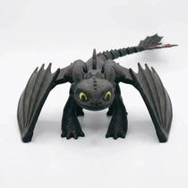 Dragão Preto Articulado Sem Dentes Furioso Colecionável 3d