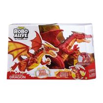 Dragão Robô Alive Sopro De Fogo Vermelho Zuru Candide 1112