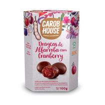 Drágeas de Alfarroba com Cranberry Carob House 100g