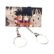 Dragon Ball Son Goku Casal Chaveiro Ímã De Geladeira Decoração De Parede Mochila Pingente Chaveiro