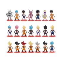 Dragon Ball Z Goku Vegeta Freeza Broly Figuras De Ação 21pcs PVC Anime Modelo Bonecas Presentes De