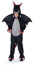 Dragon Costume Dress Up America para crianças, preto (grande)