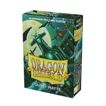 Dragon Shield 60 Sleeves Japanese Size Olive Para Cartas Yugioh Dragon Shield 60 Sleeves Japanese Size Olive Para Cartas Yugioh