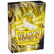 Dragon Shield Matte 60 Sleeves Japanese Size - Yellow Dragon Shield Matte 60 Sleeves Japanese Size - Yellow