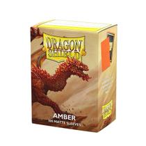 Dragon Shield Matte Amber 100 un Sleeves Para Cartas Pokemon Magic Dragon Shield Matte Amber 100 un Sleeves Para Cartas Pokemon Magic