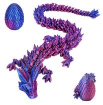 Dragon Surprise Egg impresso em 3D com dragão de cristal articulado