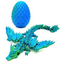 Dragon Toy Hannahcos, dragão impresso em 3D com asas para crianças, verde Dragon Toy Hannahcos, dragão impresso em 3D com asas para crianças, verde