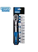 Draper - kit chave catraca 1/2 profissional - 12 peças