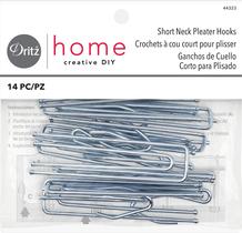 Drapery Hooks Dritz Home 44323, prega de gola curta (14 peças)