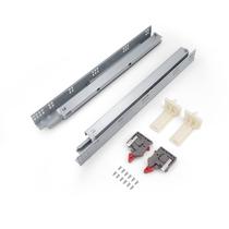 Drawer Slides Knobonly 18 cm Soft Close, banhado a zinco, 1 par Drawer Slides Knobonly 18 cm Soft Close, banhado a zinco, 1 par