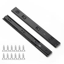 Drawer Slides Ravinte Soft Close 40 cm, 10 pares, pacote com 20 unidades, preto Drawer Slides Ravinte Soft Close 40 cm, 10 pares, pacote com 20 unidades, preto