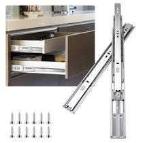 Drawer Slides Sulawskys Soft Close, 20 polegadas, 6 pares, prata Drawer Slides Sulawskys Soft Close, 20 polegadas, 6 pares, prata