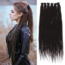 Dreadlock Extensions Leeven Chocolate Brown 45 cm 40 fios Dreadlock Extensions Leeven Chocolate Brown 45 cm 40 fios