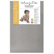 Dream On Me Aster 3" Fiber Portable Mini Crib Colchão, Capa de Vinil Impermeável, Certificado Greenguard Gold, Mini Crib Colchão