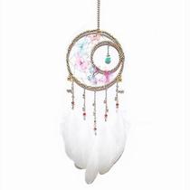 Dreamcatchers menina coração borboleta dança pena de vidro pingente carrilhão de vento decoração de casa