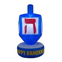 Dreidel Inflável Gift Mark de 1,83 m para Decoração Interna e Externa