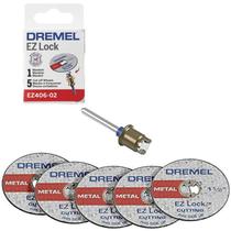 Dremel EZ406-02 - Mandril EZ Lock com 5 Discos de Corte para Metal DREMEL Dremel EZ406-02 - Mandril EZ Lock com 5 Discos de Corte para Metal DREMEL