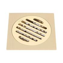 Dreno De Chão Quadrado Anti-Odor De Latão 10x10cm, Tampa De Filtro De Chuveiro DIY Retro Para