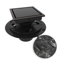 Dreno de chuveiro WEBANG 10cm Square Bronze SUS304 Steel