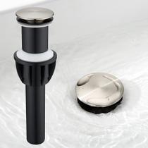 Dreno de pia de vaso TIORIY 1,75" de níquel escovado antientupimento Dreno de pia de vaso TIORIY 1,75" de níquel escovado antientupimento