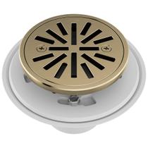 Dreno de piso de chuveiro Delta DT061411-CZ 10 cm em ouro escovado Dreno de piso de chuveiro Delta DT061411-CZ 10 cm em ouro escovado