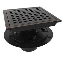 Dreno de piso de chuveiro WEBANG 15cm Square SUS304 Bronze