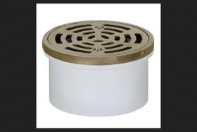 Dreno de piso Sioux Chief de 3 ou 4 polegadas. Dia. PVC de uso geral