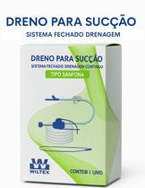 Dreno para Sucção Sanfonado 500ml Estéril Sistema Fechado de Drenagem Wiltex Dreno para Sucção Sanfonado 500ml Estéril Sistema Fechado de Drenagem Wiltex