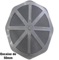 Dreno Ralo de Fundo Alta Vazão Encaixe 50mm Prata Pooltec