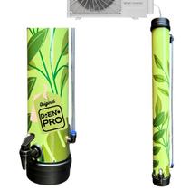 DrenoPro Coletor Água Ar Condicionado 8L 97cm Folhas Verdes Anti Pingos