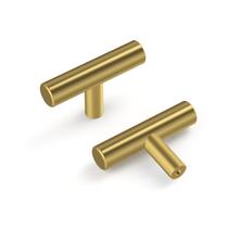 Dresser Knobs goldenwarm Gold de 2 polegadas em aço inoxidável (pacote com 15)