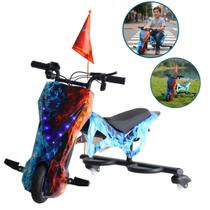 Drift Moto Triciclo Elétrico 250W Ajuste Velocidade Chave Buzina Led Freio Azul Importway Bw387 Az Drift Moto Triciclo Elétrico 250W Ajuste Velocidade Chave Buzina Led Freio Azul Importway Bw387 Az