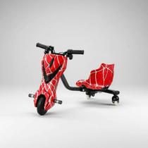 Drift Trike Elétrico 360 300W com LED e Bluetooth Radical, Seguro e Divertido para Crianças, Velocidade até 12kmh e Suporta 90kg