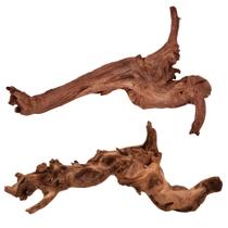 Driftwood majoywoo Natural Large para répteis de aquário 32-45 cm, 2 unidades