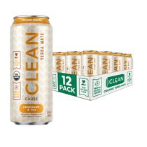 Drink CLEAN CAUSE Chá de Erva-Mate com Limão 458ml Pacote com 12 Drink CLEAN CAUSE Chá de Erva-Mate com Limão 458ml Pacote com 12
