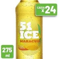 Drink Pronto 51 Ice Maracujá Garrafa Vidro 275ml Caixa c 24 un