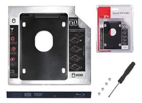 Drive Caddy Para Hd Ssd 9.5mm Notebook Compatível Dell Adaptador De Dvd
