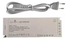 Driver slim sensi 60w 5a bivolt para fita led 12v ip20 10 entradas gaya gy7202