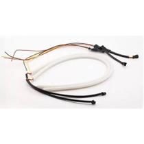 Drl Fita Flexivel Fina Para Adaptaçõe 90Cm Branco E Laranja Drl Fita Flexivel Fina Para Adaptaçõe 90Cm Branco E Laranja