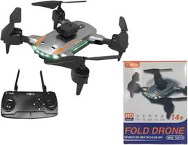 Drone 360 Graus Câmera Dupla 4k Hd Foto Video Com Controle Preto