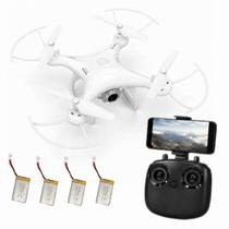 Drone 8S Com Câmera Full HD 1080p FPV WiFi Controle 2.4GHz Bateria Recarregável Voo Estável Para Iniciante E Intermediário Com Design Moderno Completo