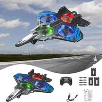 Drone Avião Stealth Controle Remoto Infantil RC Luz LED Entrega Rápida Drone Avião Stealth Controle Remoto Infantil RC Luz LED Entrega Rápida