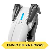 Drone Com Dual Câmera Full HD K3 Drone Estabilidade Wifi 2.4G Android iOS Luzes Led Optical Flow Manobras 360 FPV Fácil de Pilotar
