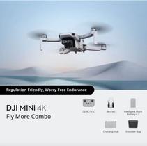 Drone dji mini 4k fly more combo gl 3 baterias sem tela
